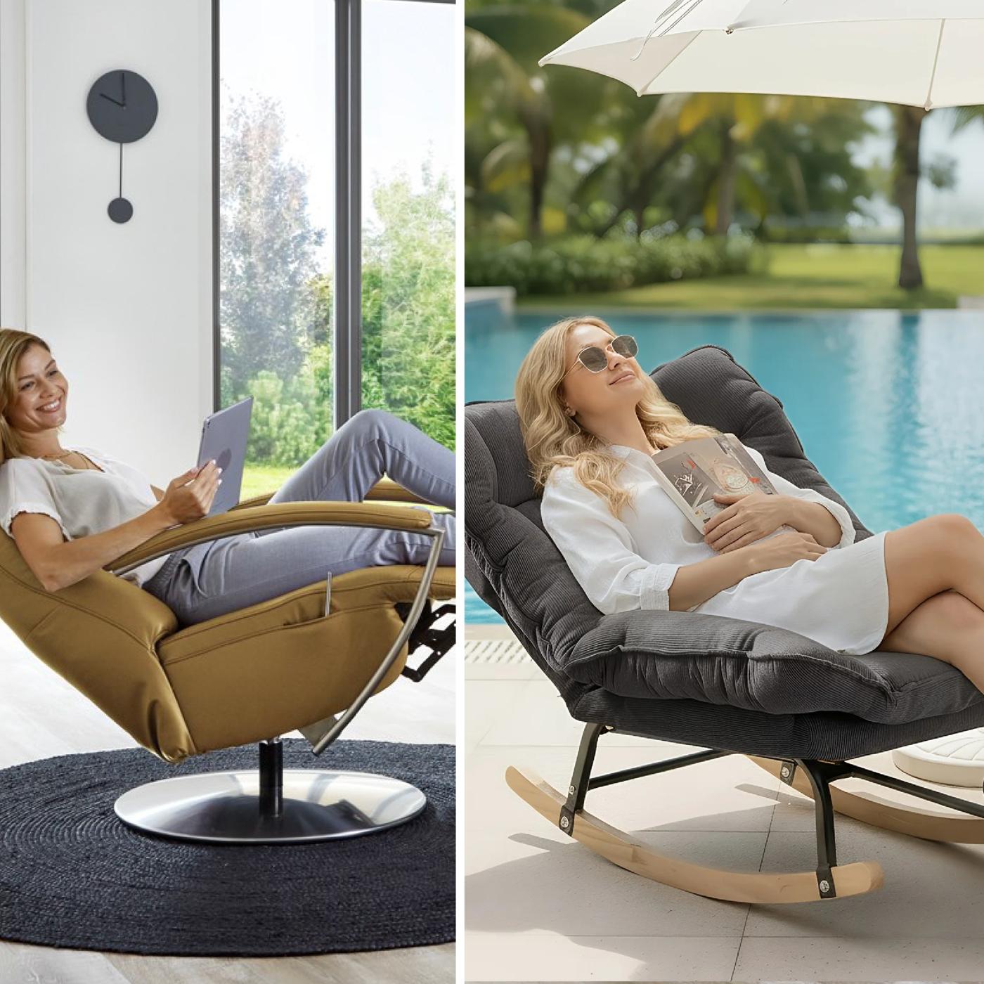 Rocking chair ou fauteuil de relaxation : lequel choisir ?