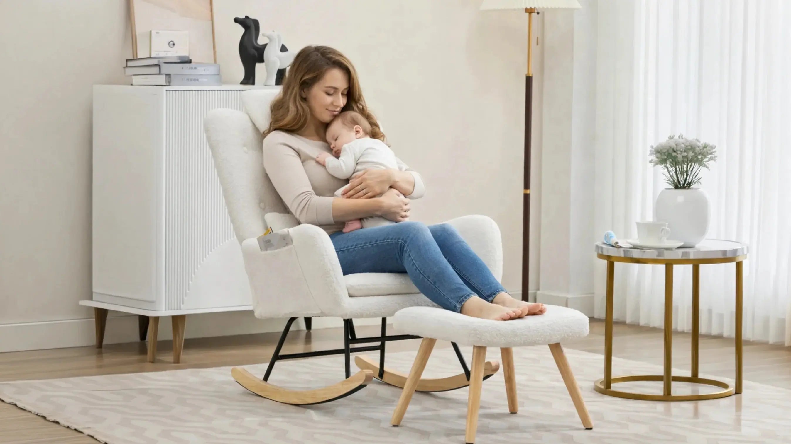 Rocking-Chair-Allaitement Oscille