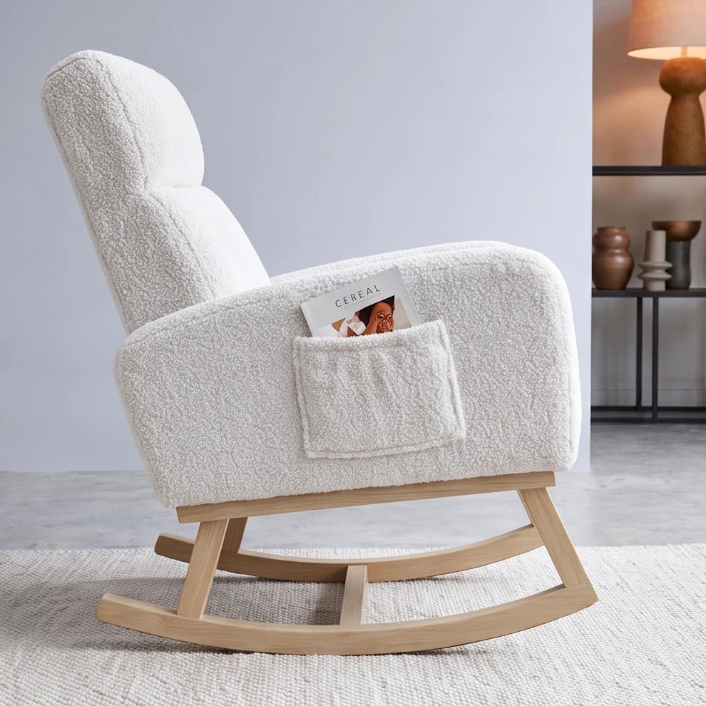 FLOVRA - Rocking Chair Teddy Dossier Haut