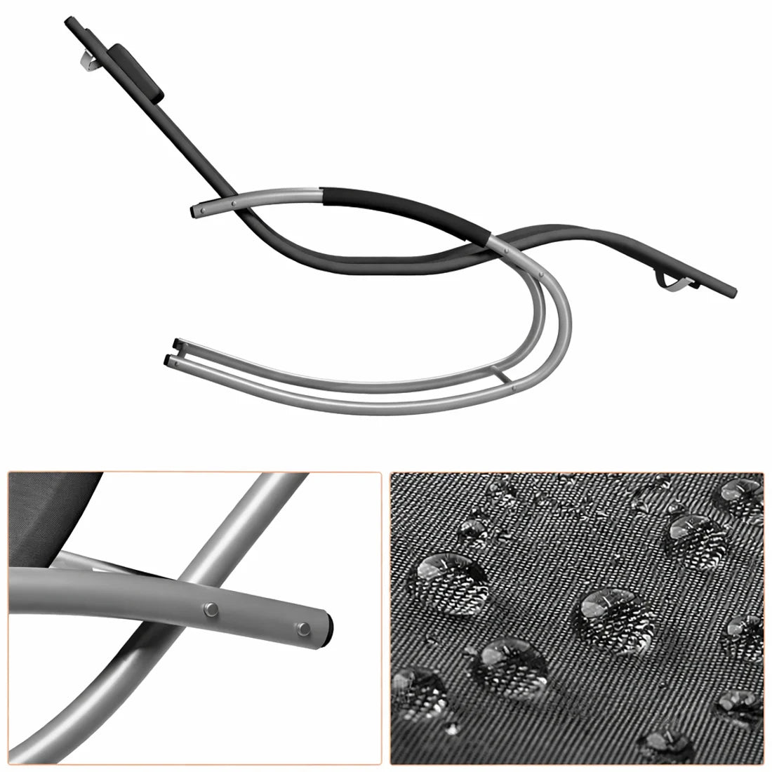 ZENIT – Ensemble 2 Chaises Longues & Table Extérieur - Oscille