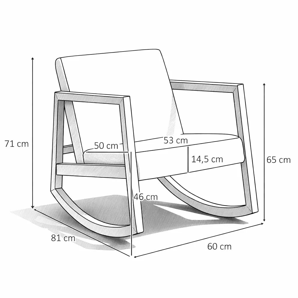 NORDEN – Rocking Chair Nordique Bouclette