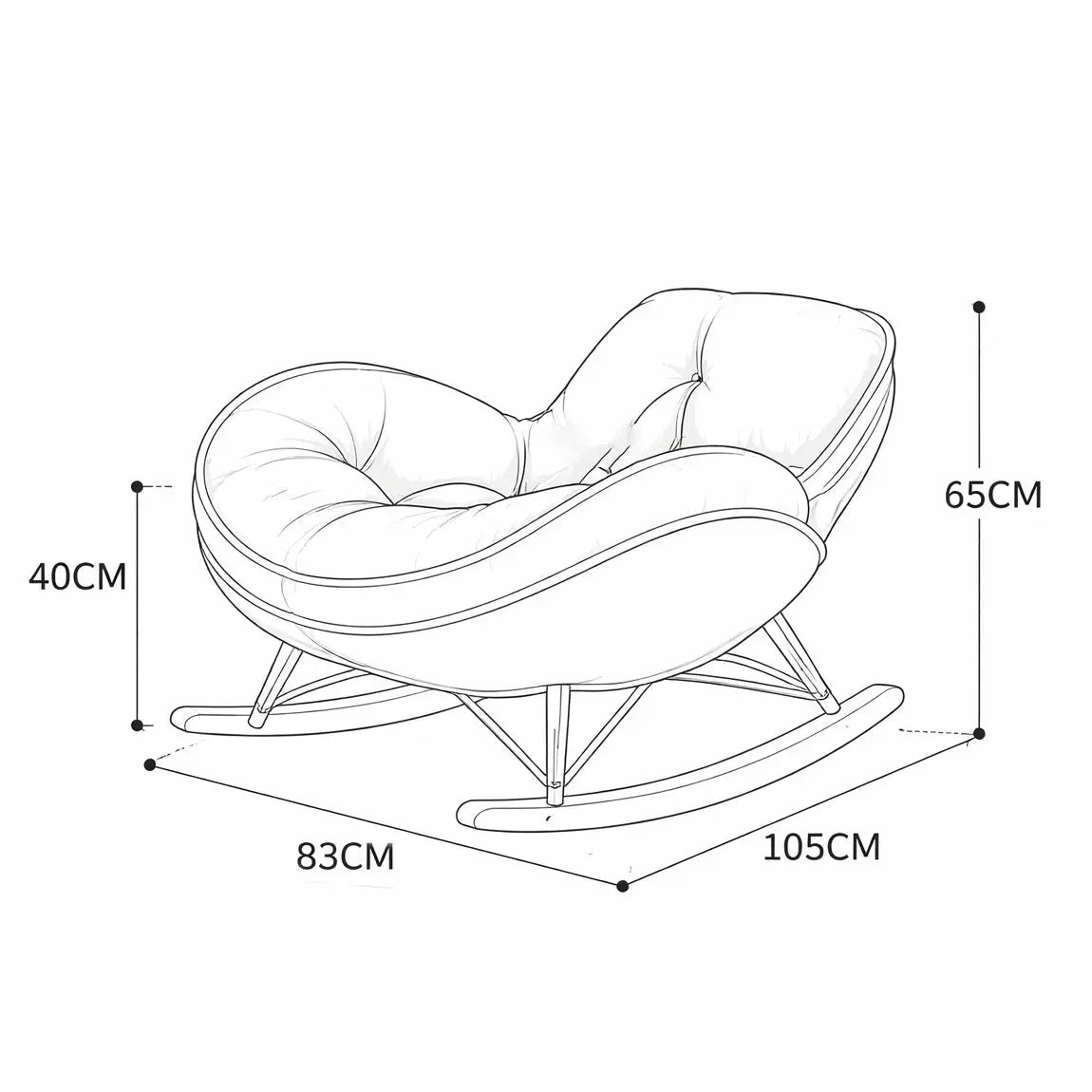 CALMORA – Rocking Chair Grande Assise - Oscille
