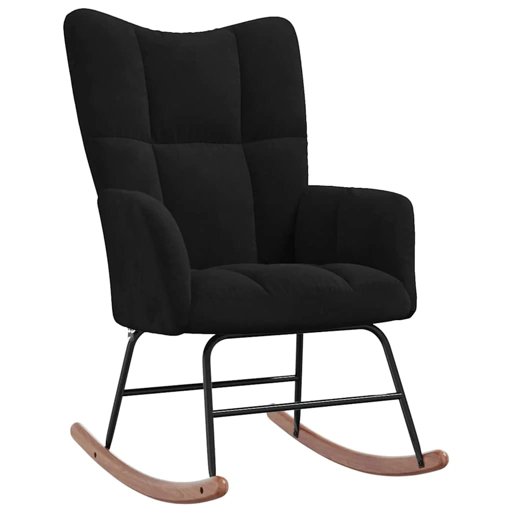 MOLVIK – Ultra Comfortable Upholstered Velvet Rocking Chair