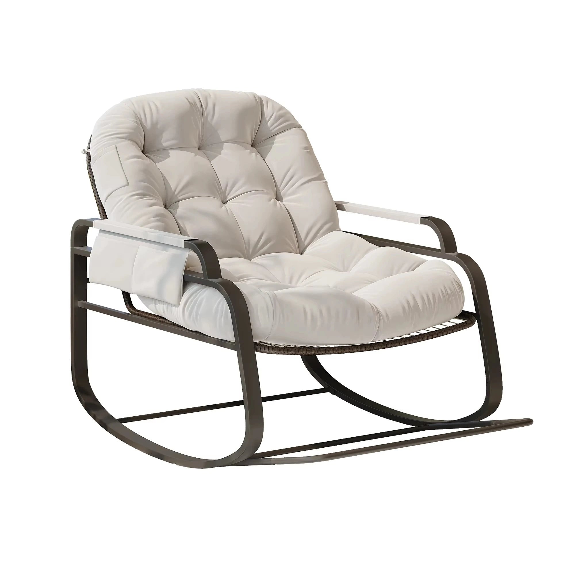 SOLENA – Rocking Chair Rotin Extérieur