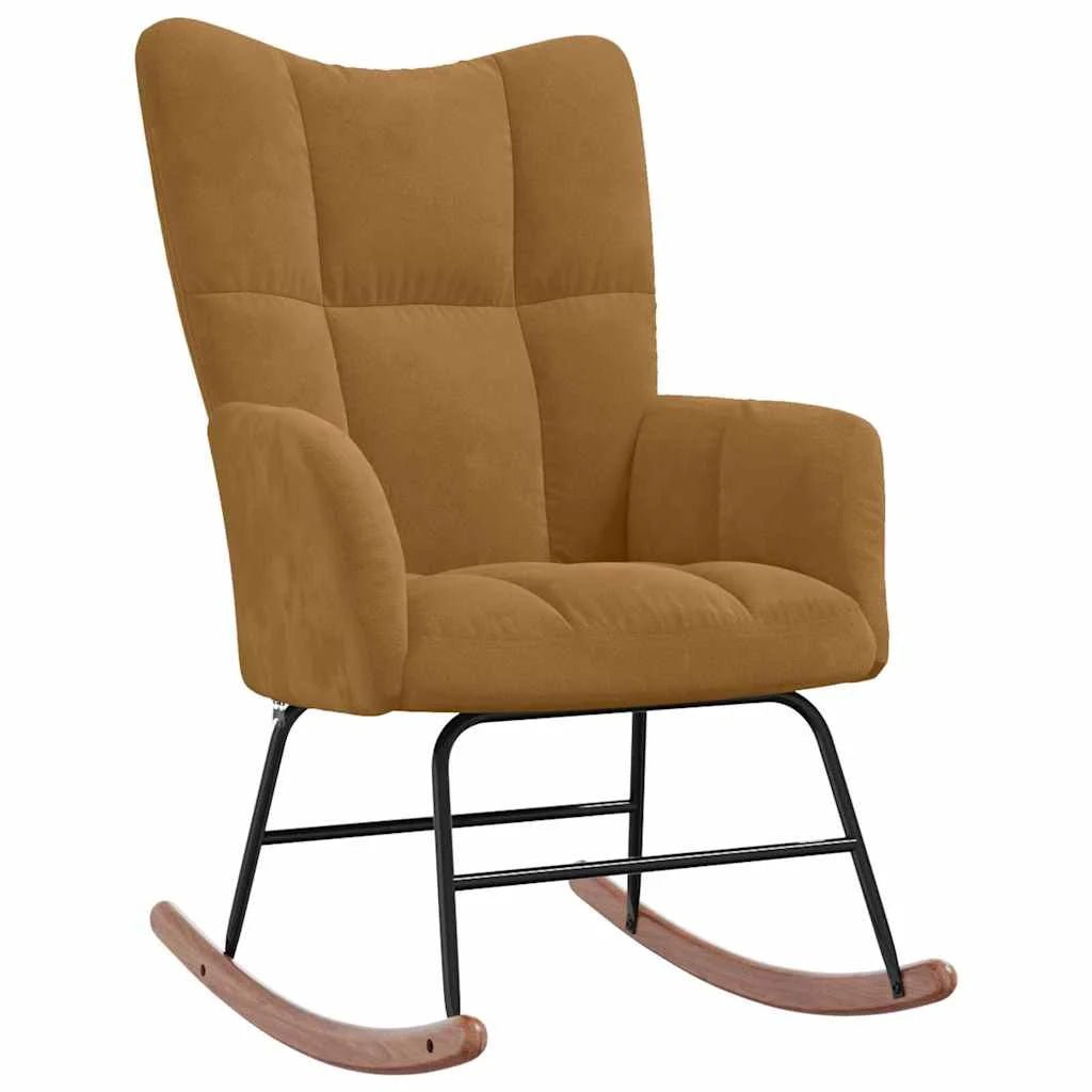 MOLVIK – Ultra Comfortable Upholstered Velvet Rocking Chair