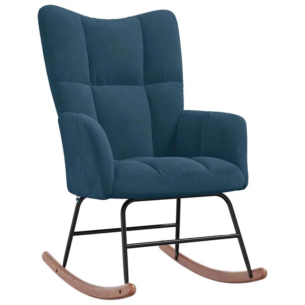 MOLVIK – Ultra Comfortable Upholstered Velvet Rocking Chair