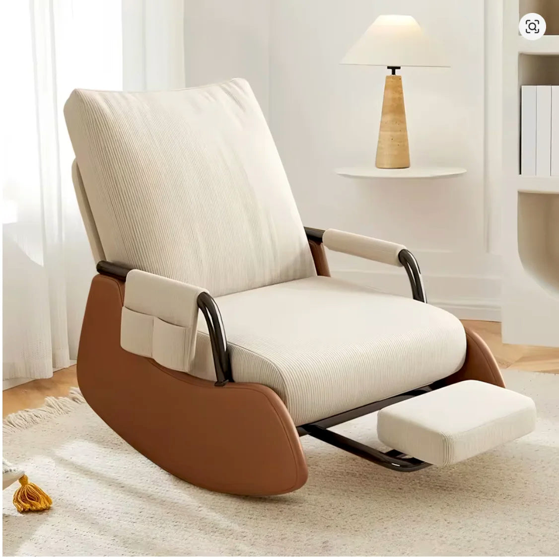 ALORA – Fauteuil Allaitement Velours Côtelé