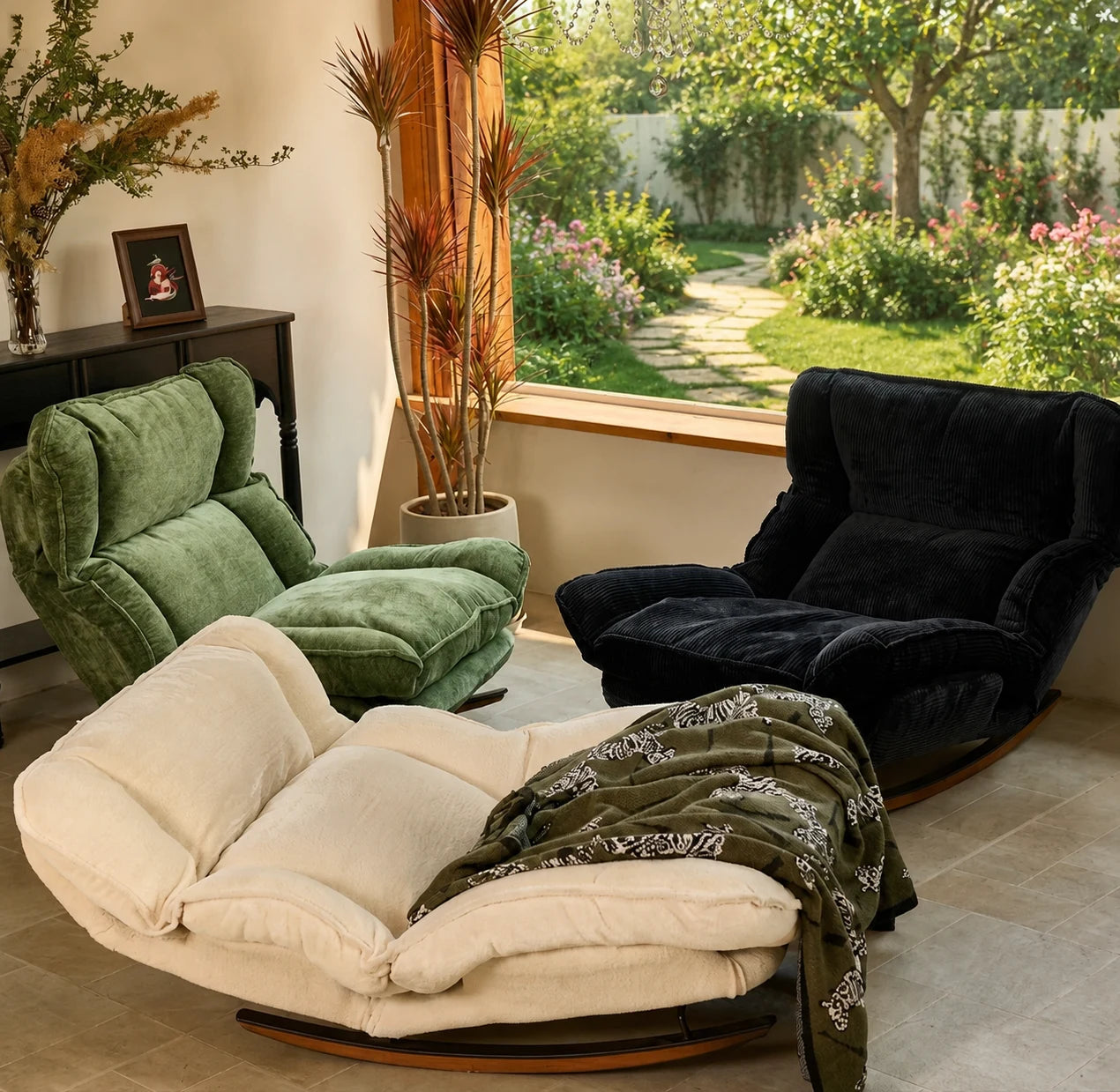 VELDA - Soft Reclining Lazy Rocking Chair