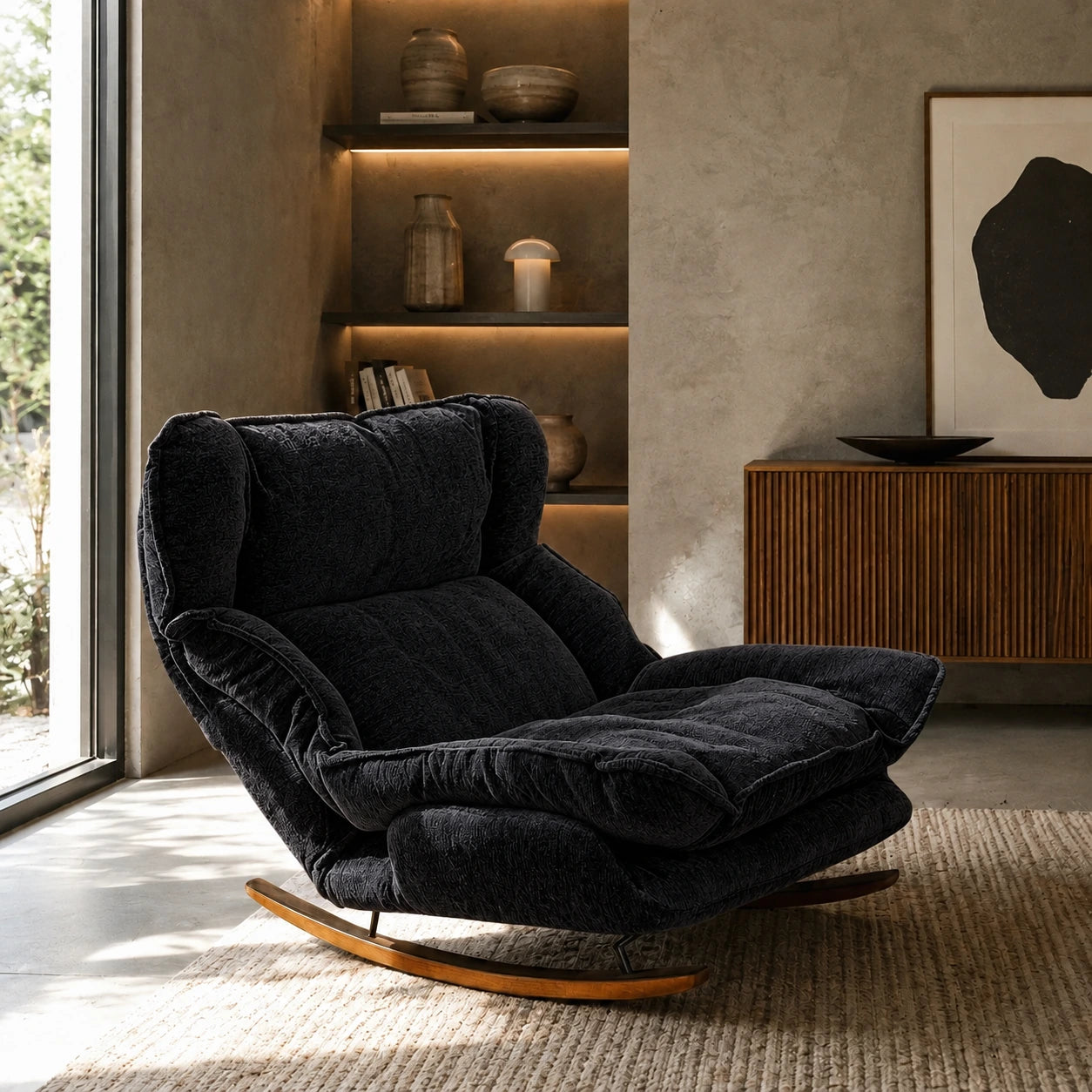 VELDA - Soft Reclining Lazy Rocking Chair