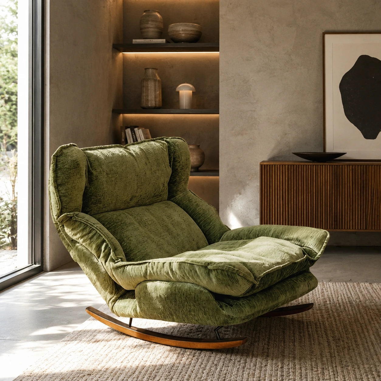 VELDA - Soft Reclining Lazy Rocking Chair