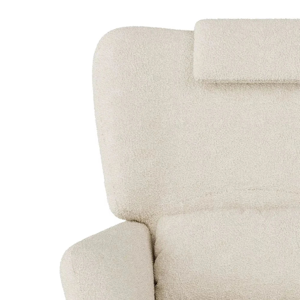 NELVA, rocking chair ergonomique allaitement en tissu teddy, photo 8