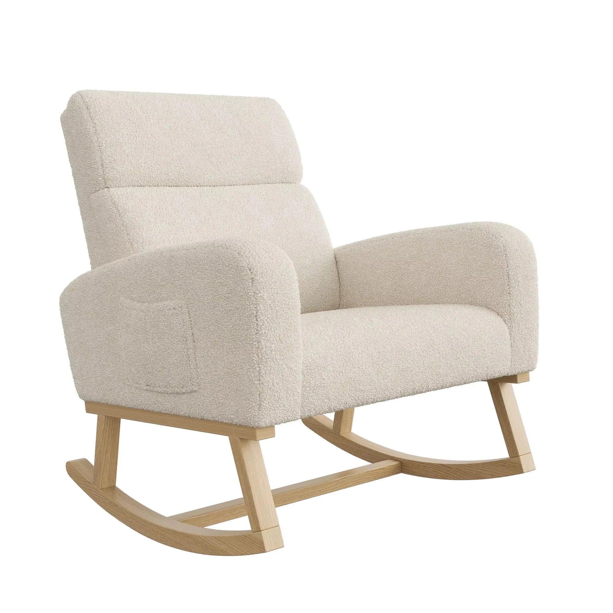 FLOVRA - Rocking Chair Teddy Dossier Haut - Oscille