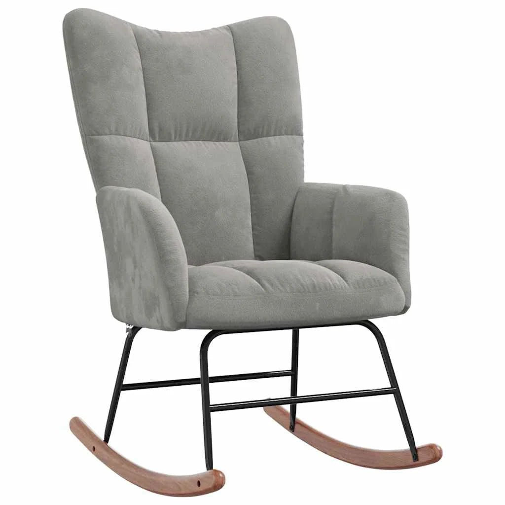 MOLVIK – Ultra Comfortable Upholstered Velvet Rocking Chair