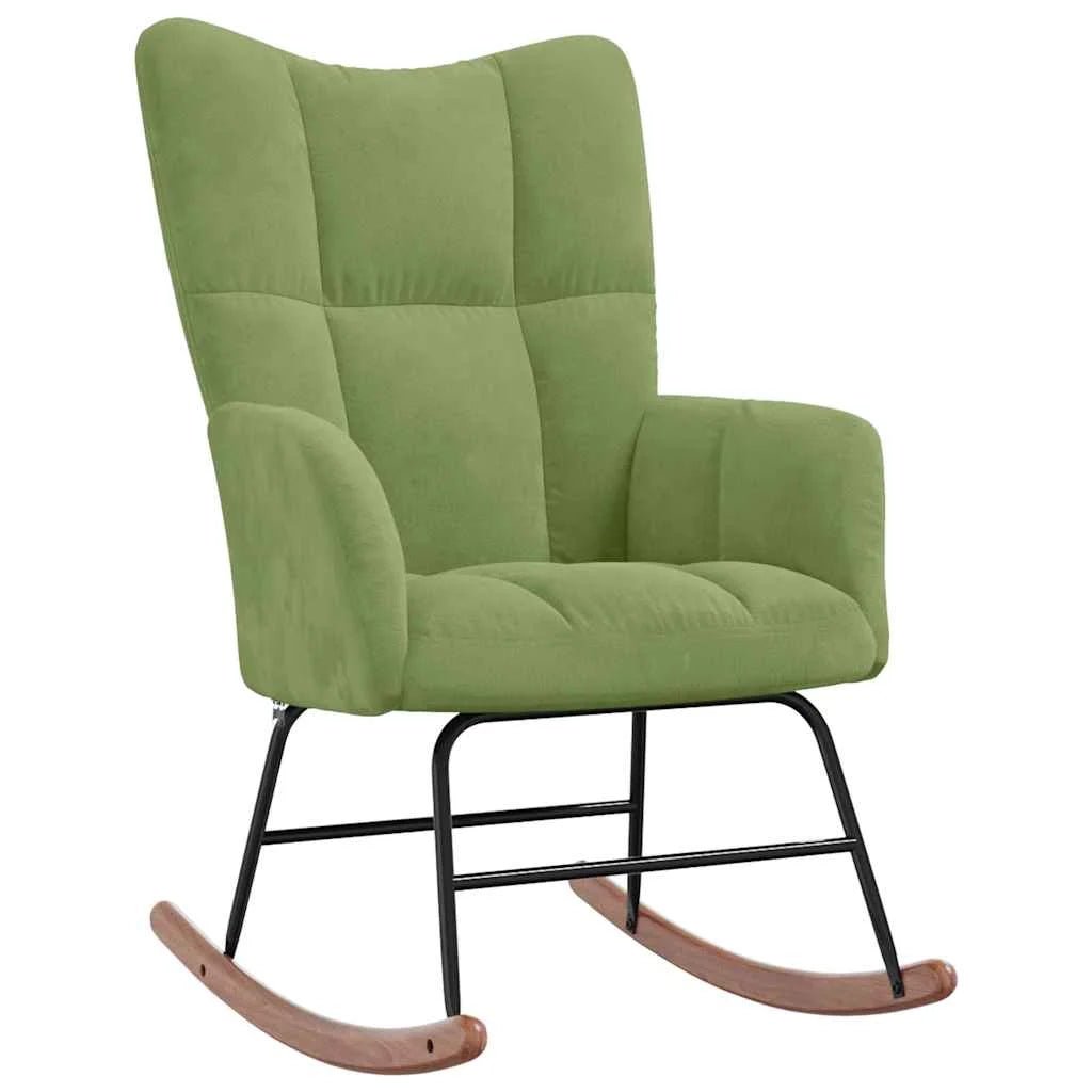 MOLVIK – Ultra Comfortable Upholstered Velvet Rocking Chair