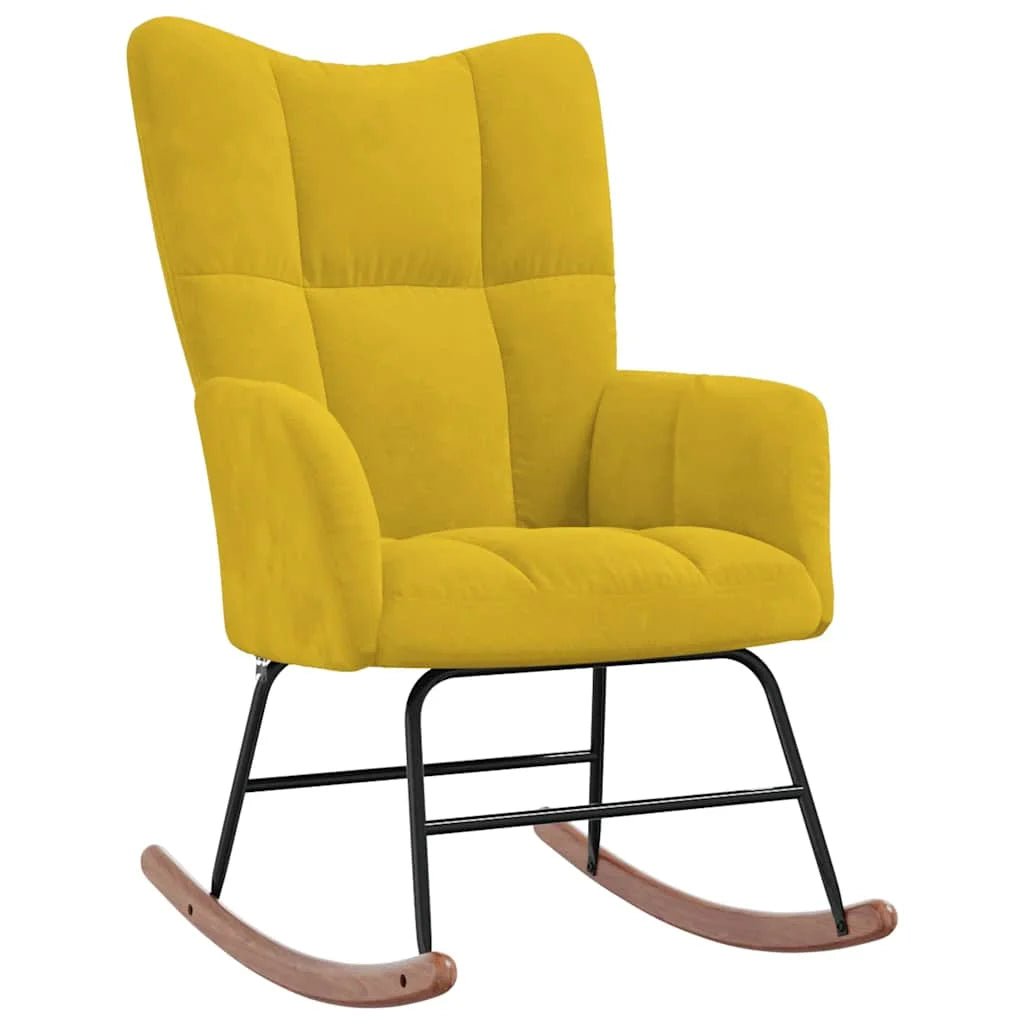 MOLVIK – Ultra Comfortable Upholstered Velvet Rocking Chair