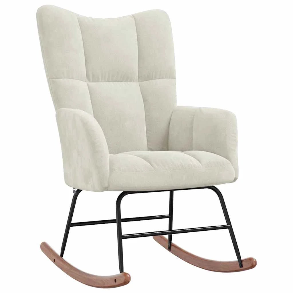 MOLVIK – Ultra Comfortable Upholstered Velvet Rocking Chair