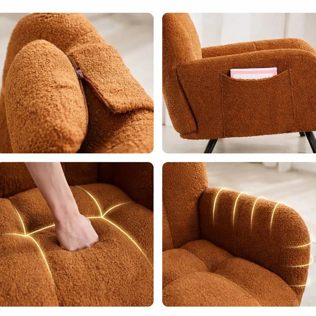 ROVKA - Rocking Chair Teddy Confortable - Oscille
