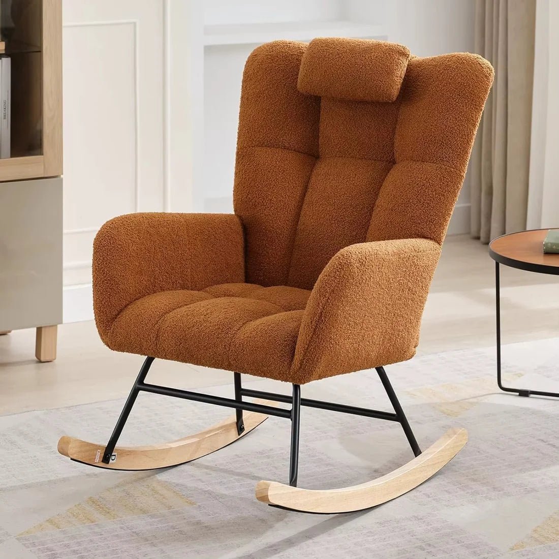 Talon Rovka ROVKA – Rocking Chair Teddy Dossier Haut | Allaitement & Détente Salon