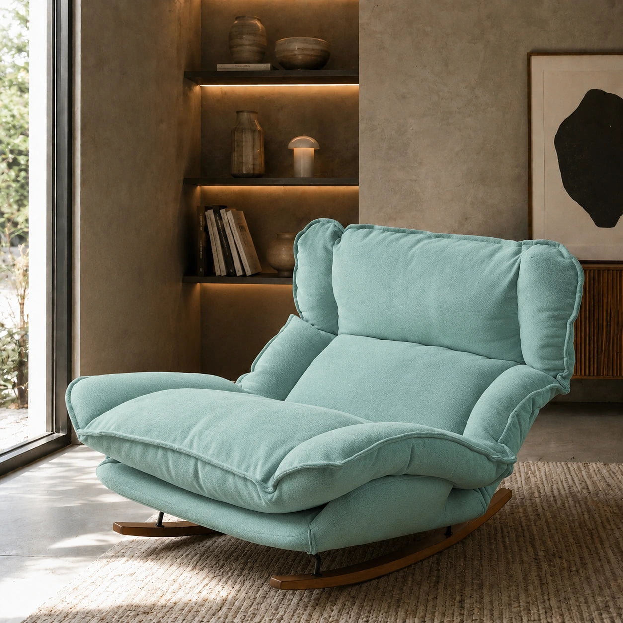 VELDA - Soft Reclining Lazy Rocking Chair